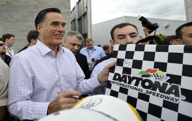 Mitt Romney at Daytona 500